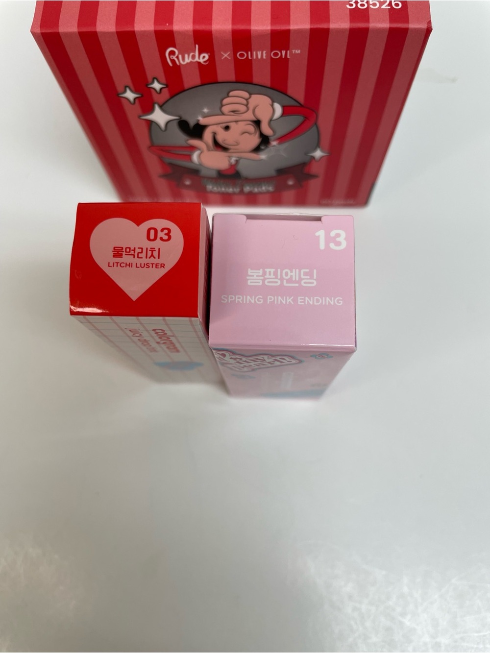 RUDE x Olive Oyl Toner Pads and Colorgram Lip Tint & Shadow Set of 3 - Picture 11 of 11